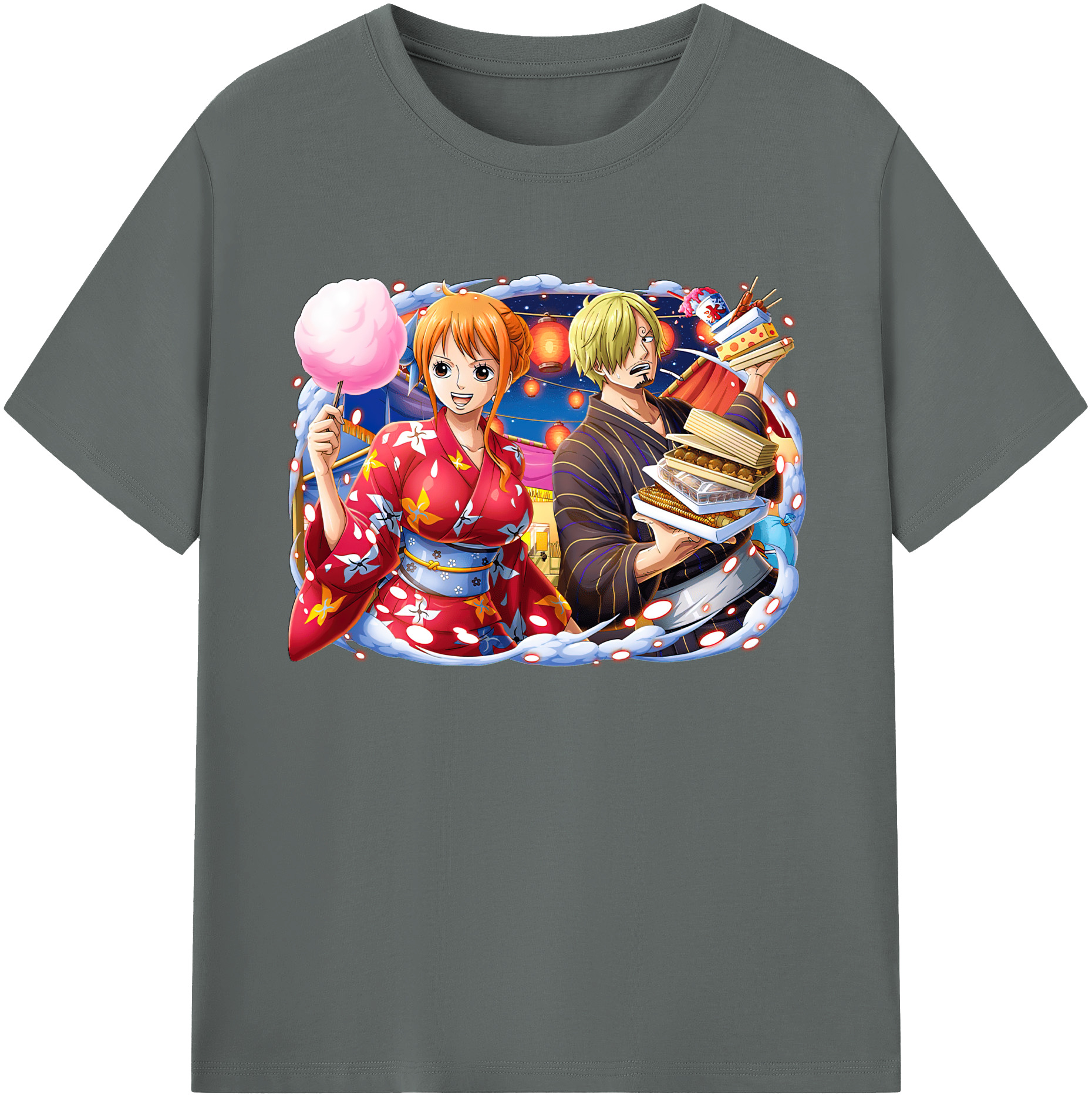 （画像用） ワンピース サンジ ONE PIECE Sanji 綿100％ メンズ半袖Tシャツ｜肌触りやわらか＆通気性